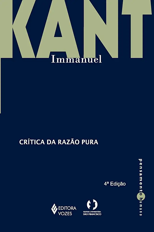 Capa do Livro Crítica da razão pura - Immanuel Kant