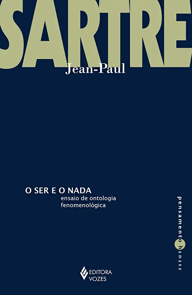 Capa do Livro O Ser e o Nada - Jean-Paul Sartre