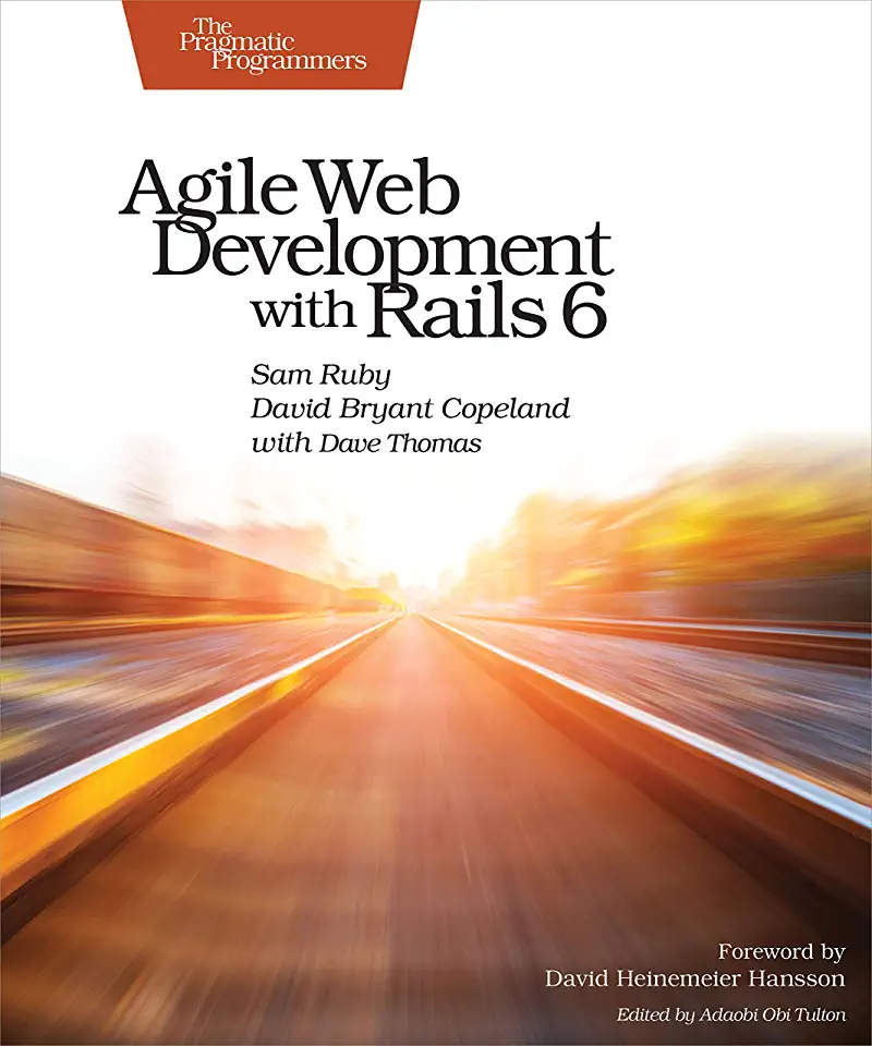 Capa do Livro Agile Web Development with Rails 5.1 - Sam Ruby, Dave Thomas, David Heinemeier Hansson