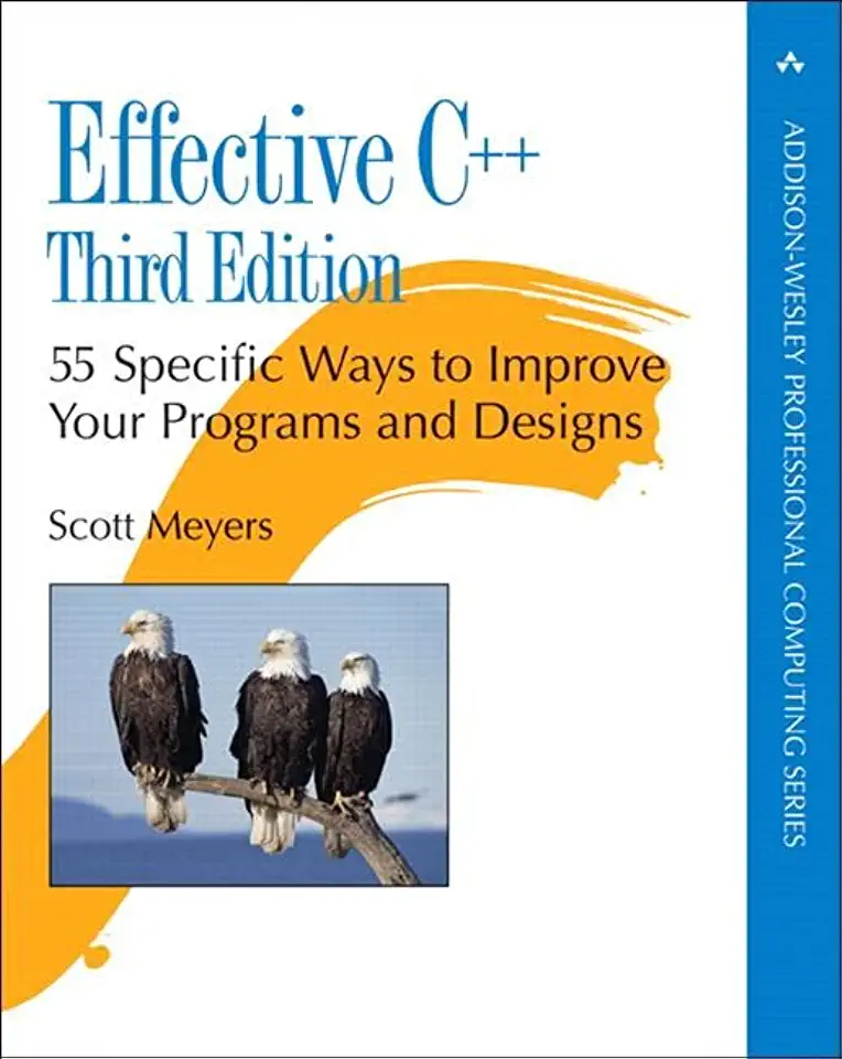 Capa do Livro Effective C++- 55 Specific Ways to Improve Your Programs and Designs - Scott Meyers