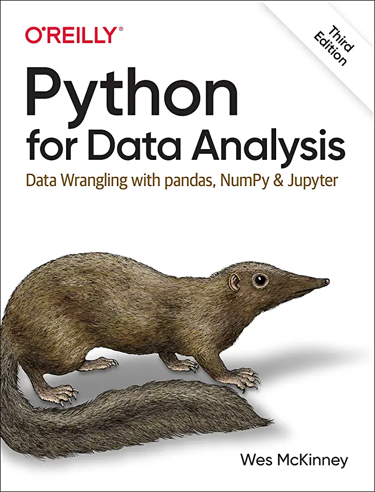 Capa do Livro Python para Análise de Dados, Wes McKinney