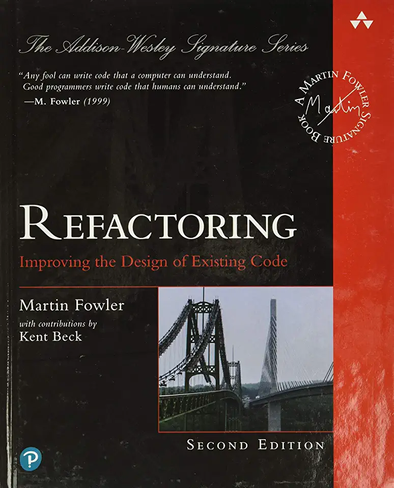 Capa do Livro Refactoring- Improving the Design of Existing Code - Martin Fowler