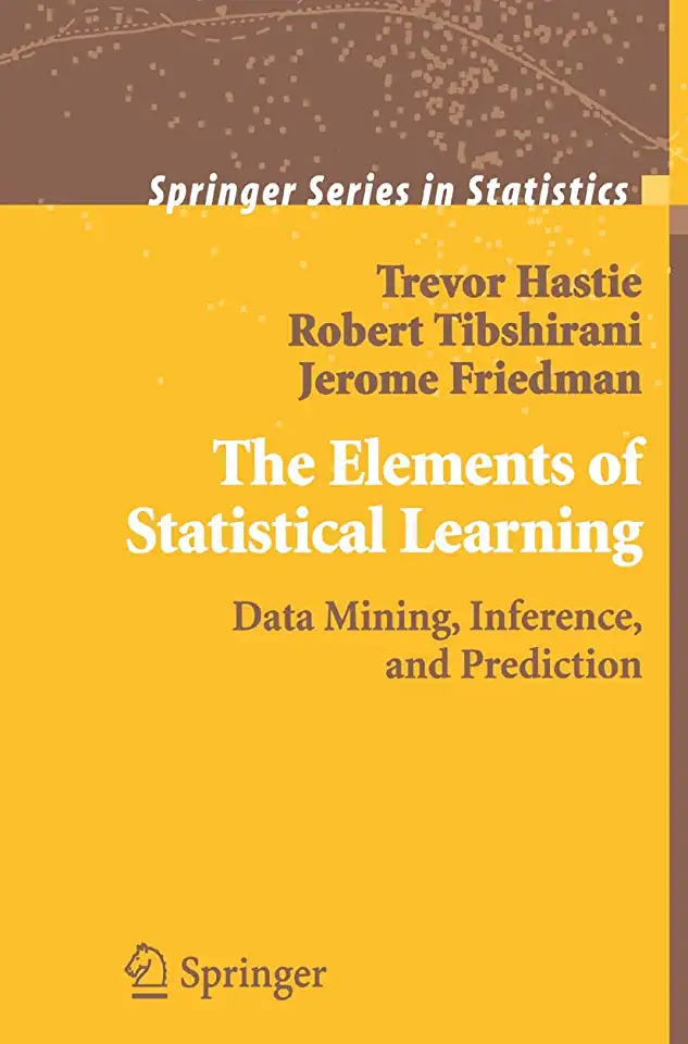Capa do Livro The Elements of Statistical Learning- Data Mining, Inference, and Prediction - Trevor Hastie, Robert Tibshirani, and Jerome Friedman