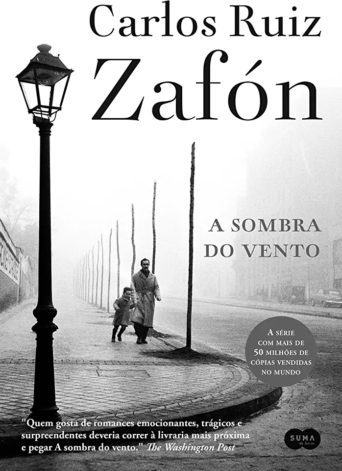 Capa do Livro A Sombra do Vento - Carlos Ruiz Zafón