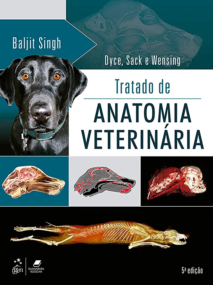 Capa do Livro Anatomia dos Animais Domésticos - K. M. Dyce, W. O. Sack e C. J. G. Wensing
