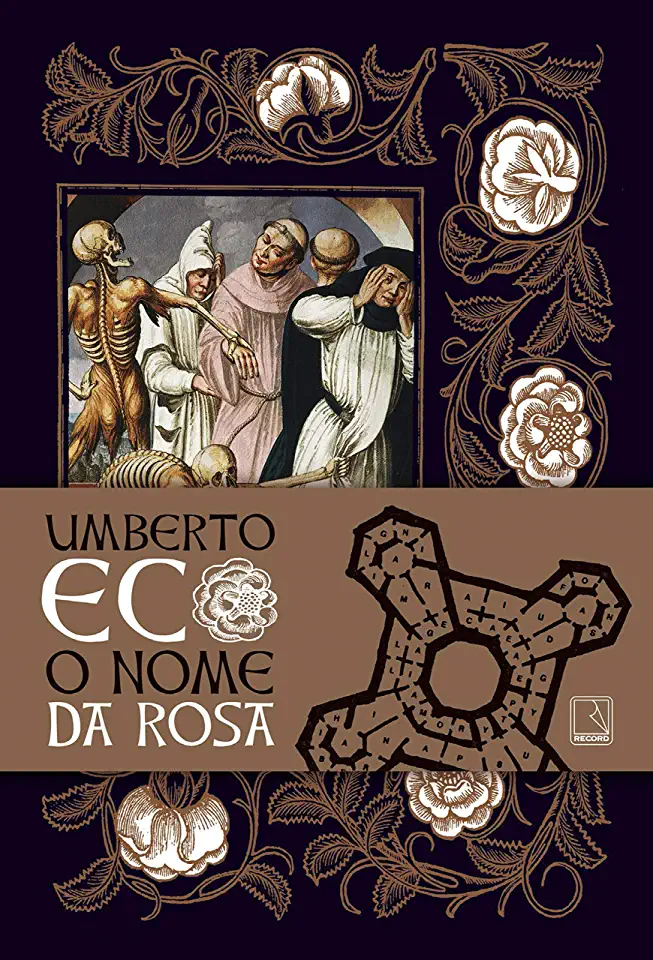 Capa do Livro O Nome da Rosa - Umberto Eco
