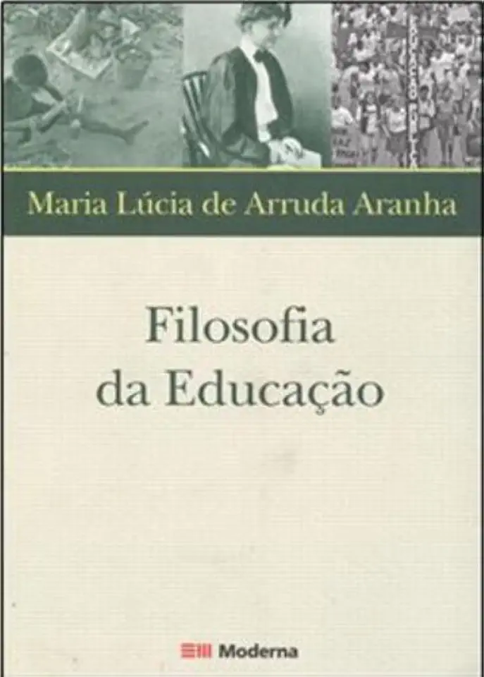 Capa do Livro Filosofia da Educação - Maria Lúcia Arruda Aranha