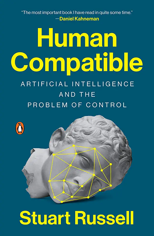 Capa do Livro Human Compatible- Artificial Intelligence and the Problem of Control de Stuart Russell