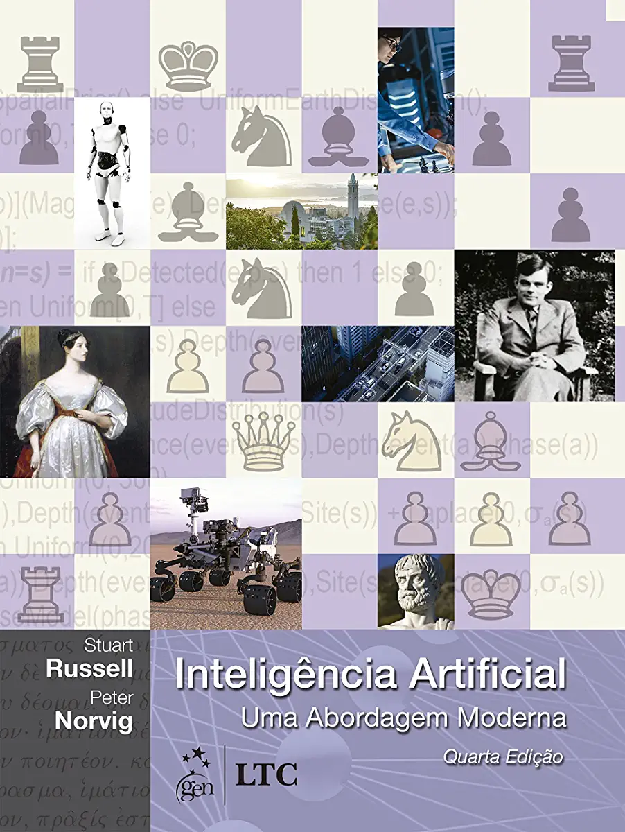 Capa do Livro Inteligência Artificial- Uma Abordagem Moderna de Stuart Russell e Peter Norvig