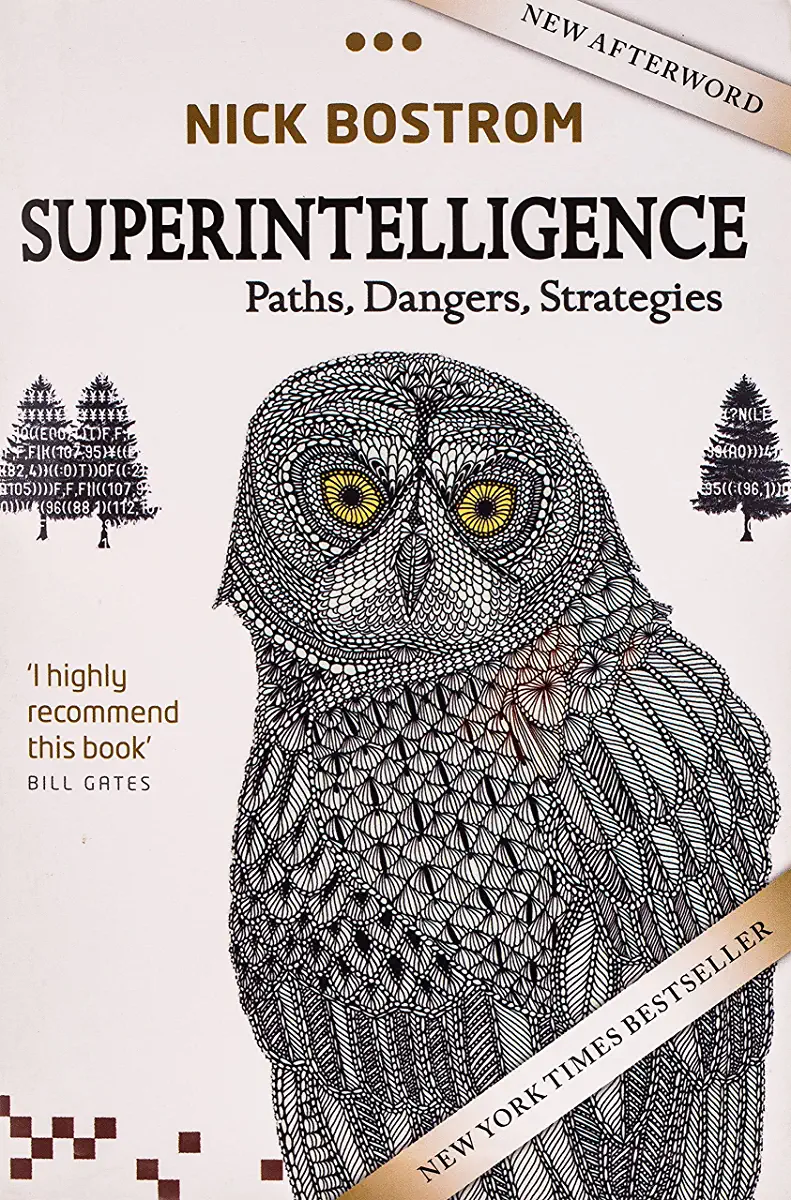 Capa do Livro Superintelligence- Paths, Dangers, Strategies de Nick Bostrom