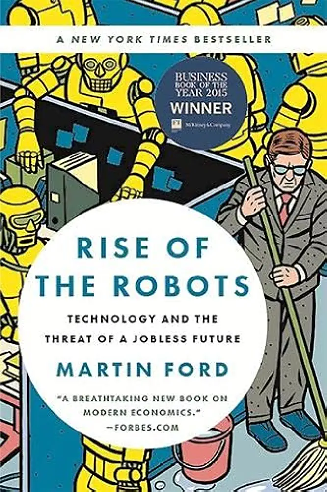 Capa do Livro The Rise of Robots- Technology and the Threat of a Jobless Future de Martin Ford