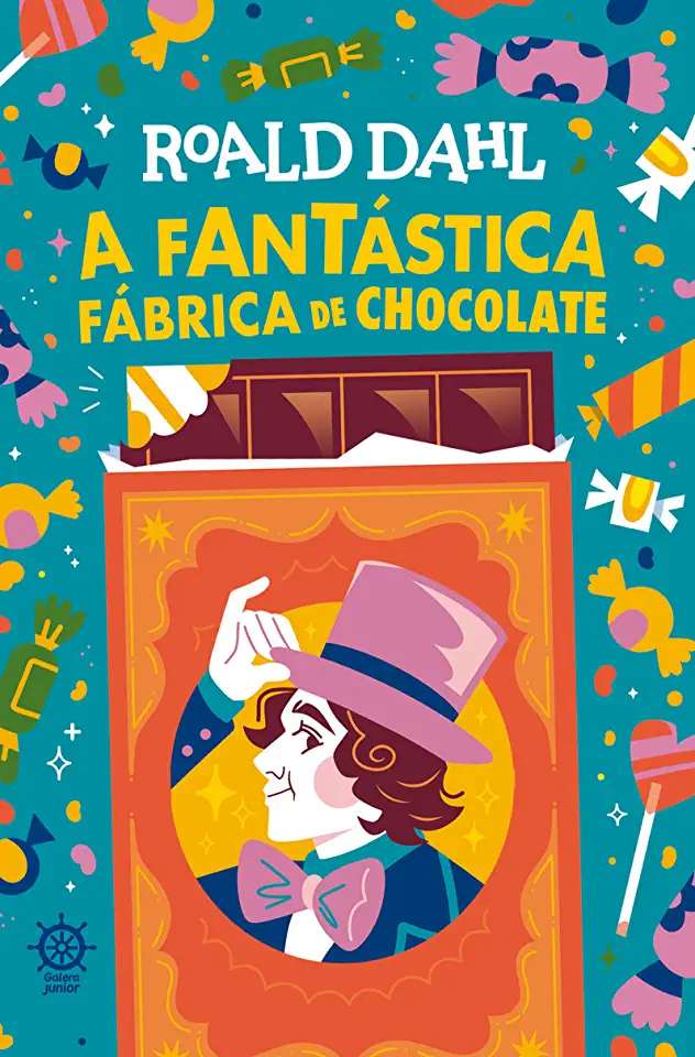 Capa do Livro A Fantástica Fábrica de Chocolate - Roald Dahl