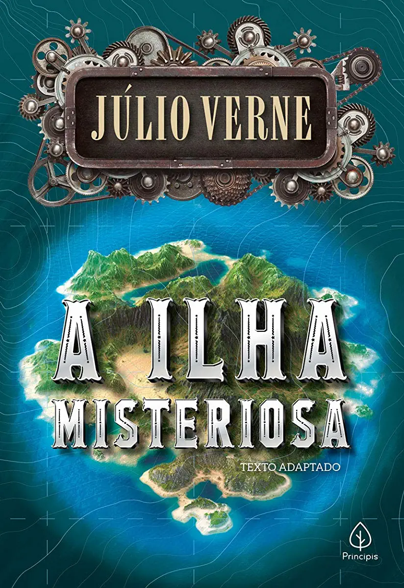 Capa do Livro A Ilha Misteriosa - Júlio Verne