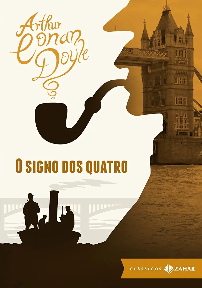 Capa do Livro O Signo dos Quatro - Arthur Conan Doyle