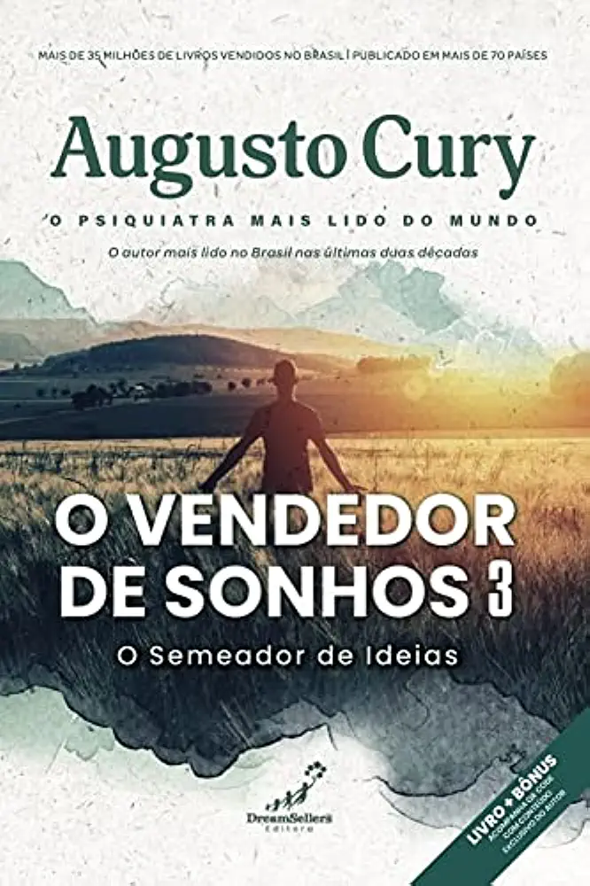 Capa do Livro Augusto Cury - O Vendedor de Sonhos- O Semeador de Ideias