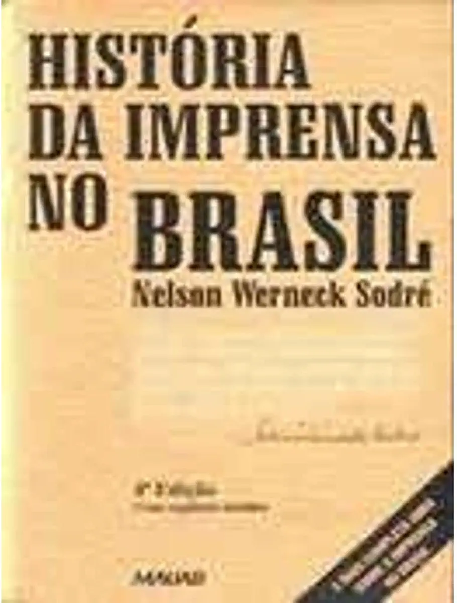 Capa do Livro História da Imprensa no Brasil - Nelson Werneck Sodré
