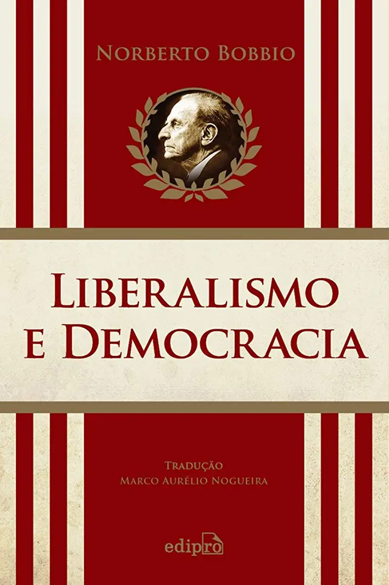 Capa do Livro . Liberalismo e Democracia - Norberto Bobbio