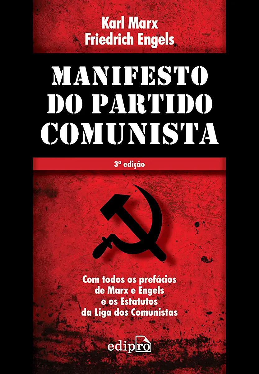 Capa do Livro O Manifesto Comunista - Karl Marx e Friedrich Engels