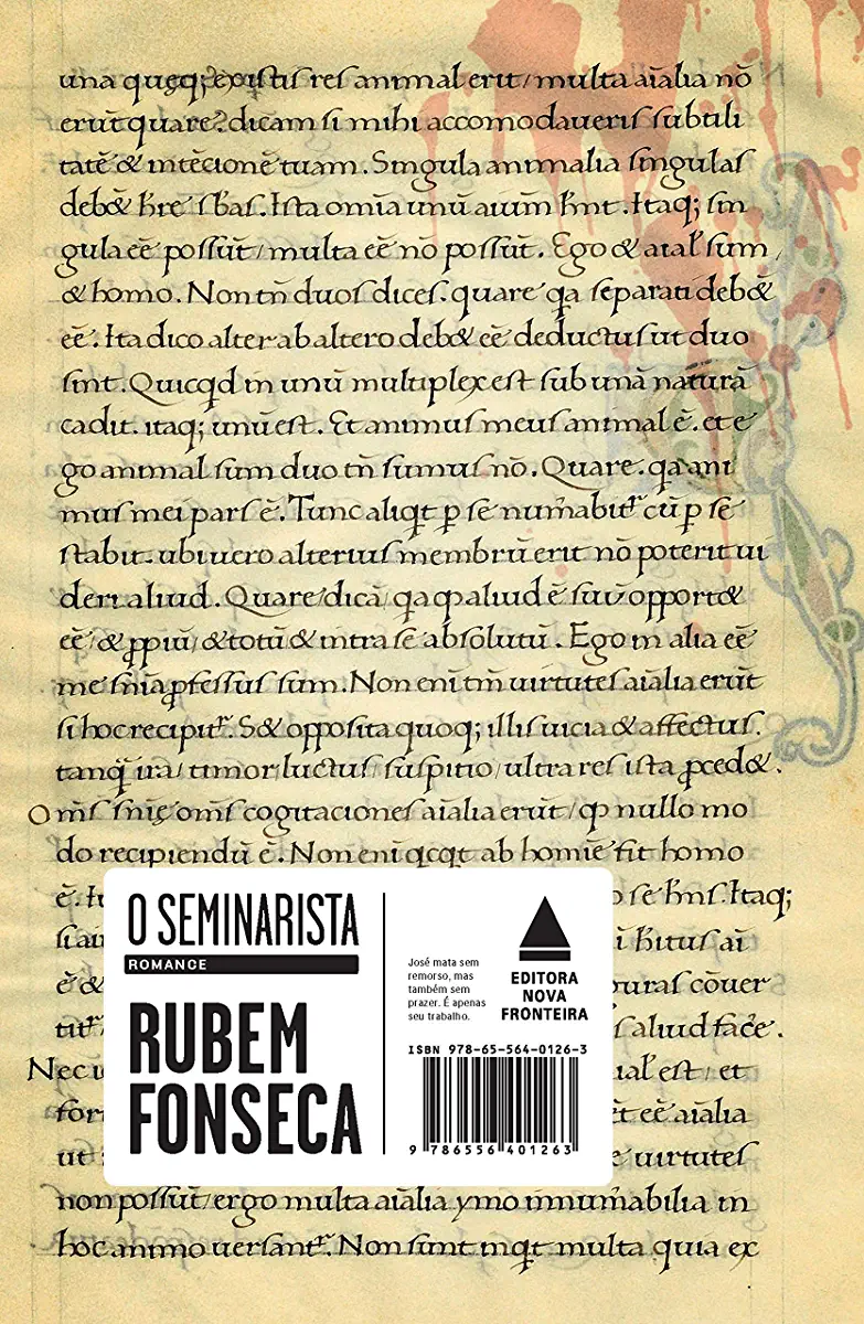 Capa do Livro O Seminarista - Rubem Fonseca