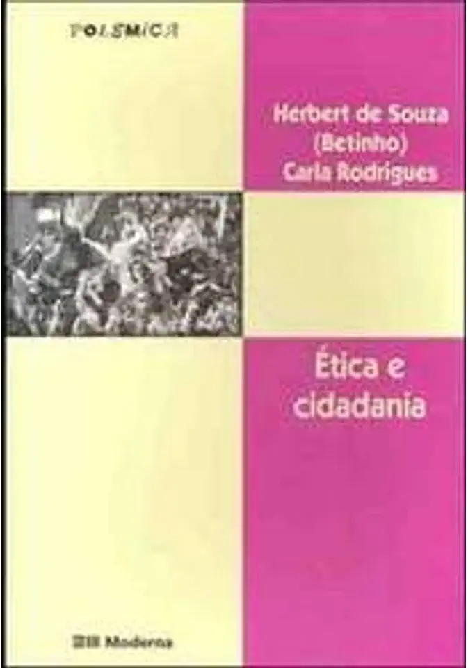 Capa do Livro Ética e Cidadania - Herbert de Souza
