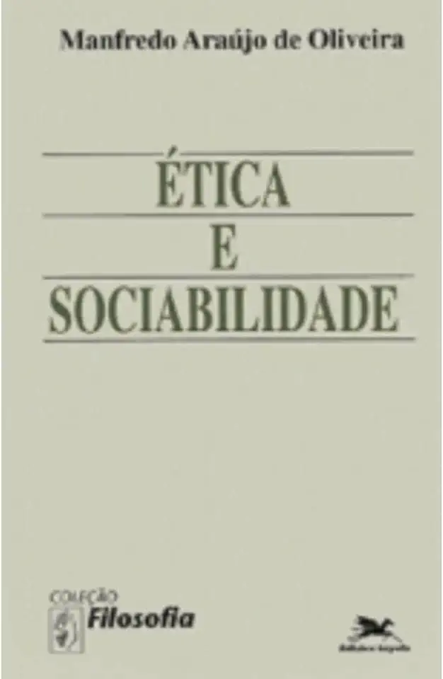 Capa do Livro Ética e Sociabilidade - Manfredo Araújo de Oliveira