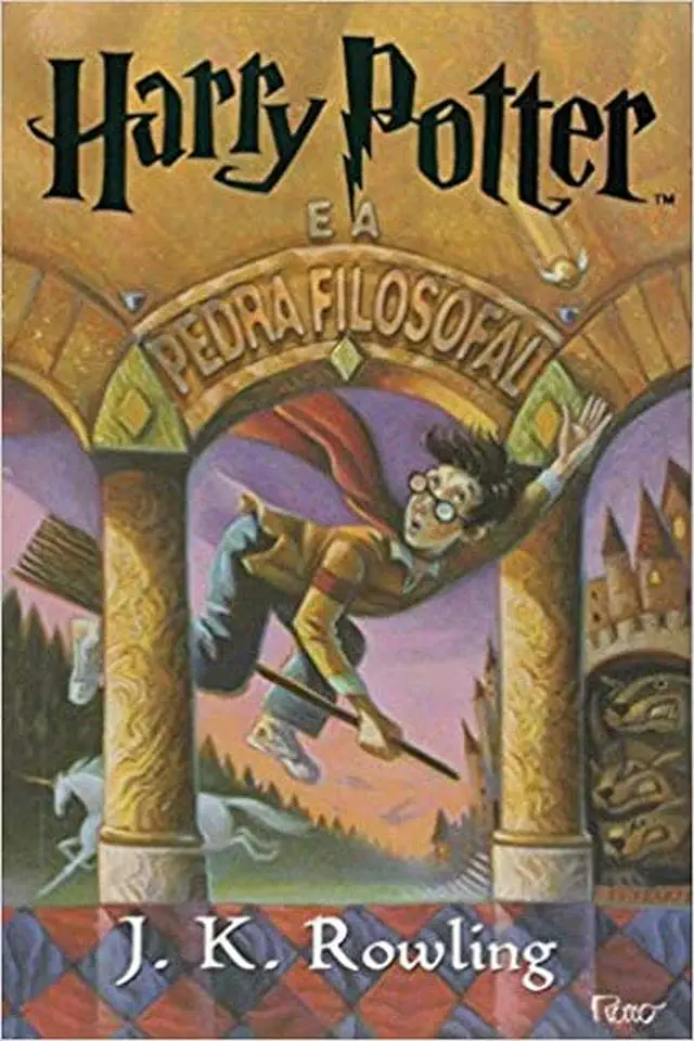 Capa do Livro Harry Potter e a Pedra Filosofal (J.K. Rowling)