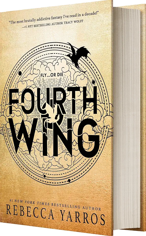 Capa do Livro Fourth Wing (The Empyrean) – Rebecca Yarros