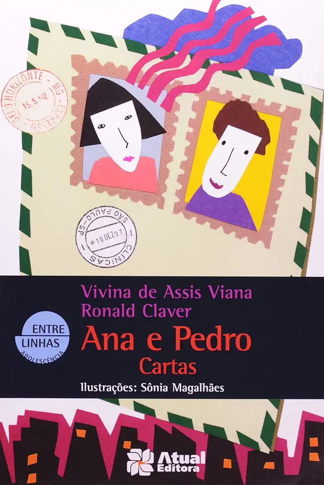 Capa do Livro Ana e Pedro - Cartas - Vivina de Assis Viana / Ronald Claver