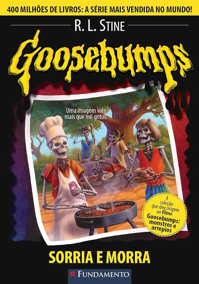 Capa do Livro Goosebumps - Sorria e Morra - R. L. Stine