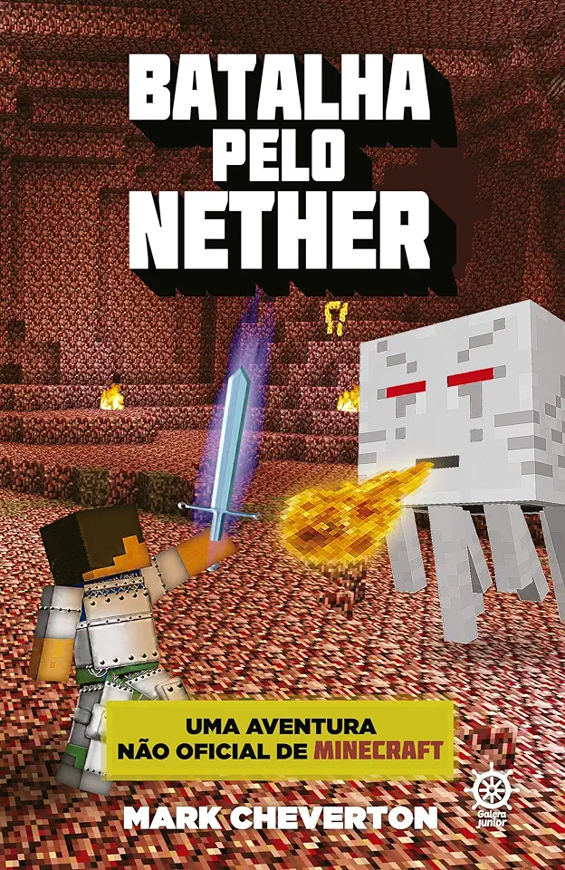 Capa do Livro Batalha pelo Nether - Mark Cheverton