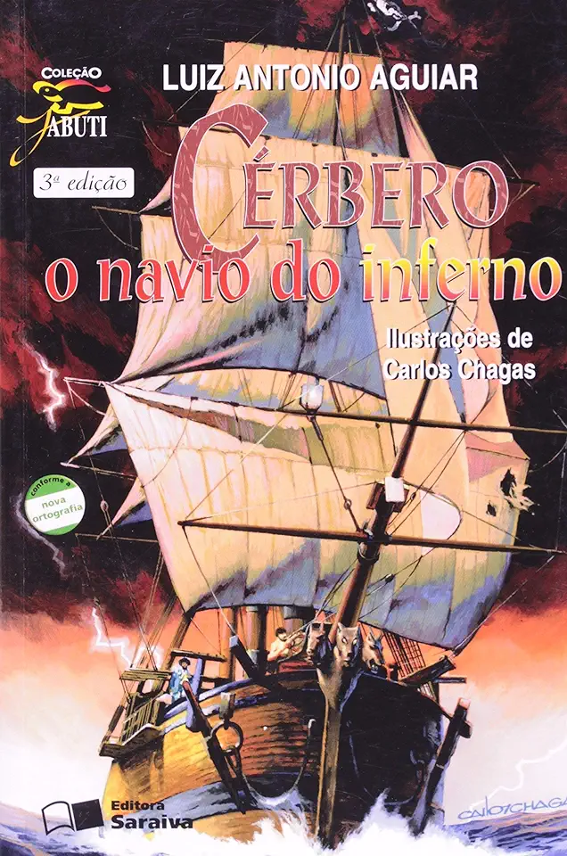 Capa do Livro Cérbero o Navio do Inferno - Luiz Antonio Aguiar