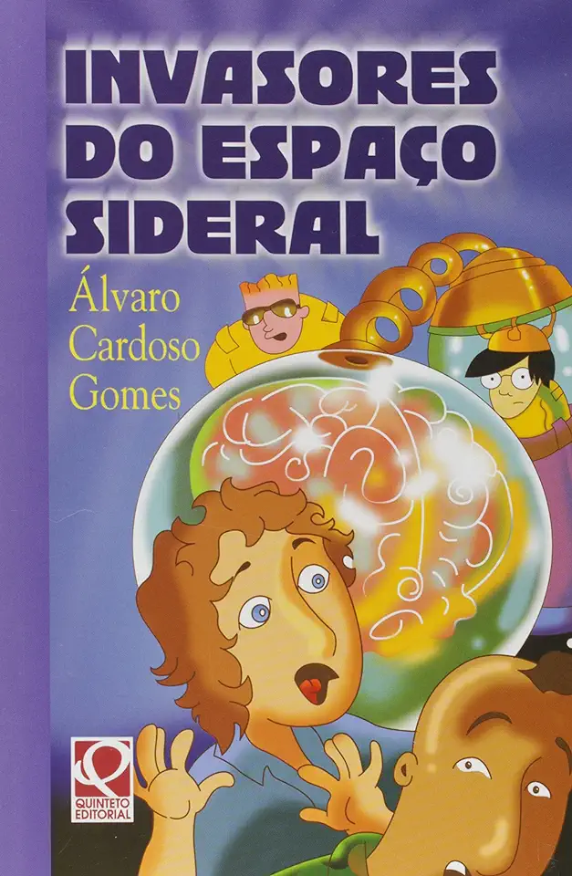 Capa do Livro Invasores do Espaço Sideral - Álvaro Cardoso Gomes