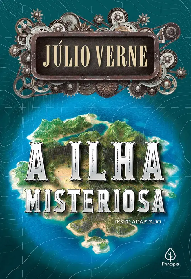 Capa do Livro A Ilha Misteriosa - Júlio Verne
