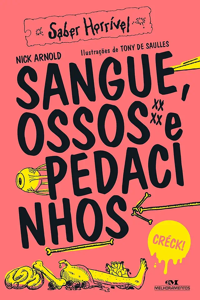 Capa do Livro Sangue, Ossos e Pedacinhos - Nick Arnold