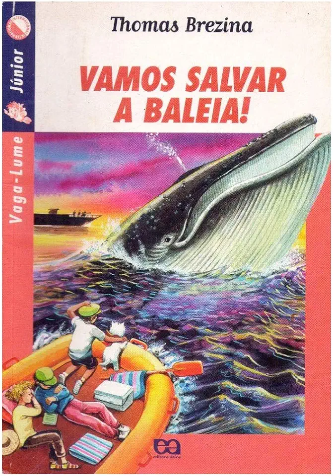 Capa do Livro Vamos Salvar a Baleia! - Thomas Brezina