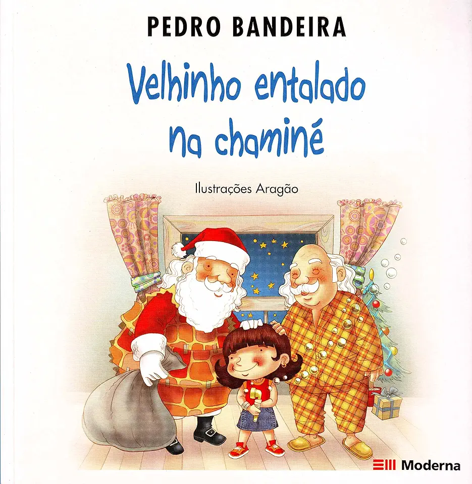 Capa do Livro Velhinho Entalado na Chaminé - Pedro Bandeira