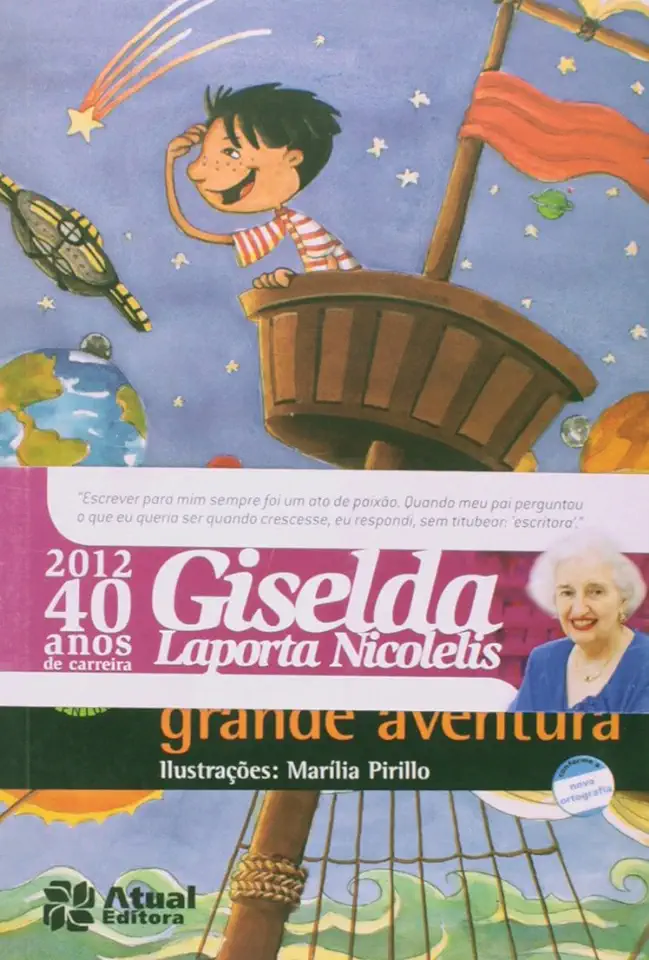 Capa do Livro Viver é uma Grande Aventura - Giselda Laporta Nicolelis