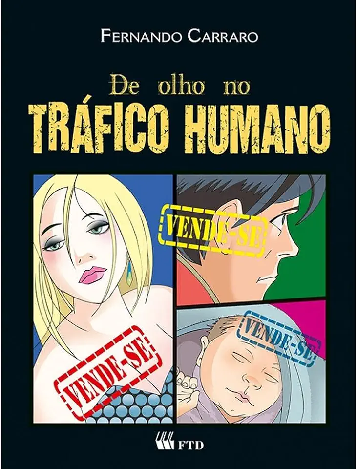 Capa do Livro De Olho no Tráfico Humano - Fernando Carraro