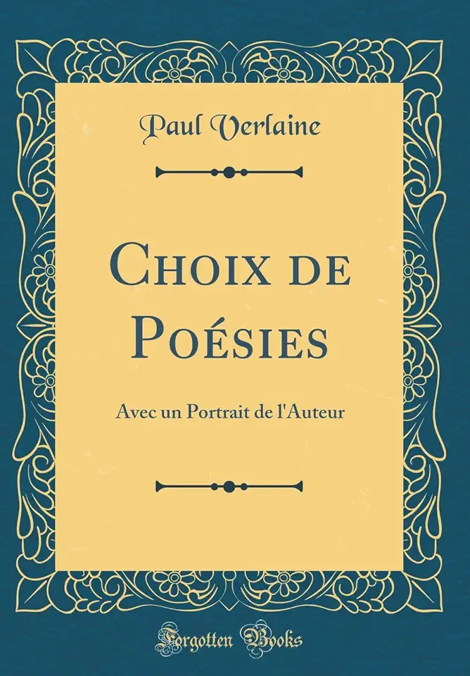 Capa do Livro Choix de Poésies - Paul Verlaine