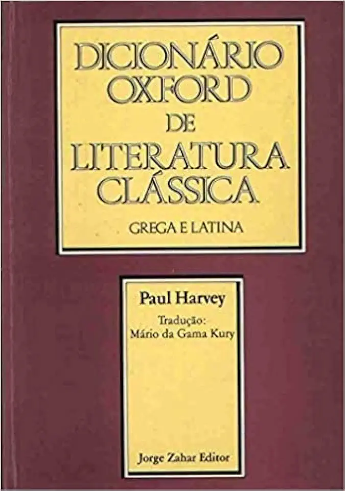 Capa do Livro Dicionário Oxford de Literatura Clássica Grega e Latina - Paul Harvey