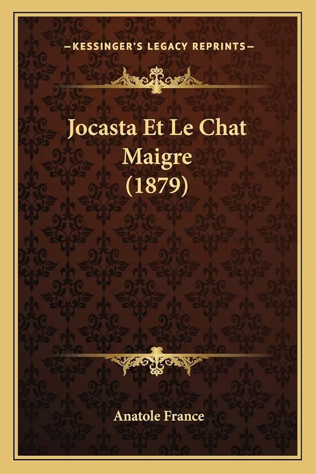 Capa do Livro Jocaste et Le Chat Maigre - Anatole France