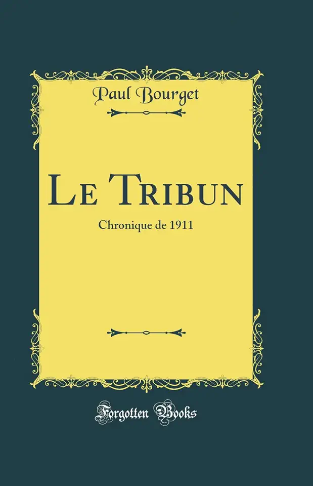 Capa do Livro Le Tribun - Paul Bourget