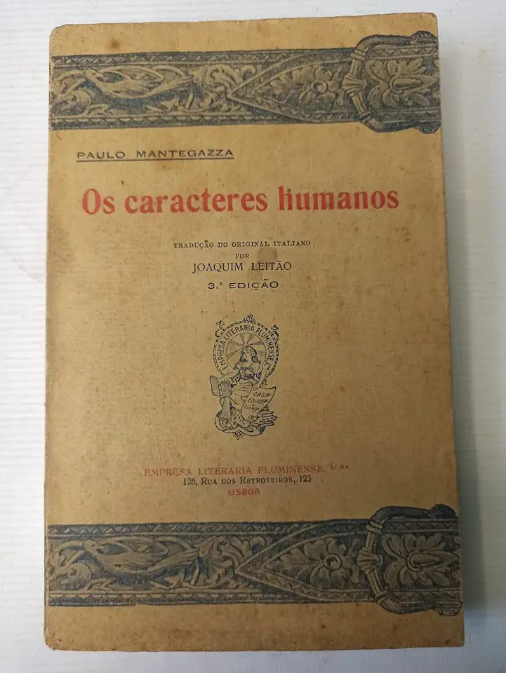 Capa do Livro Os Caracteres Humanos - Paulo Mantegazza