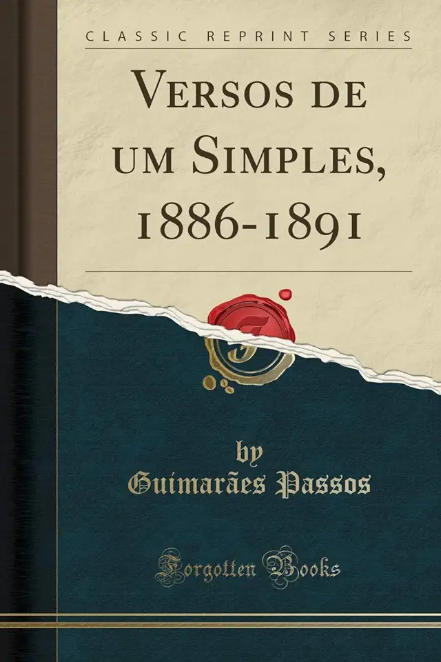 Capa do Livro Versos de um Simples - Guimarães Passos