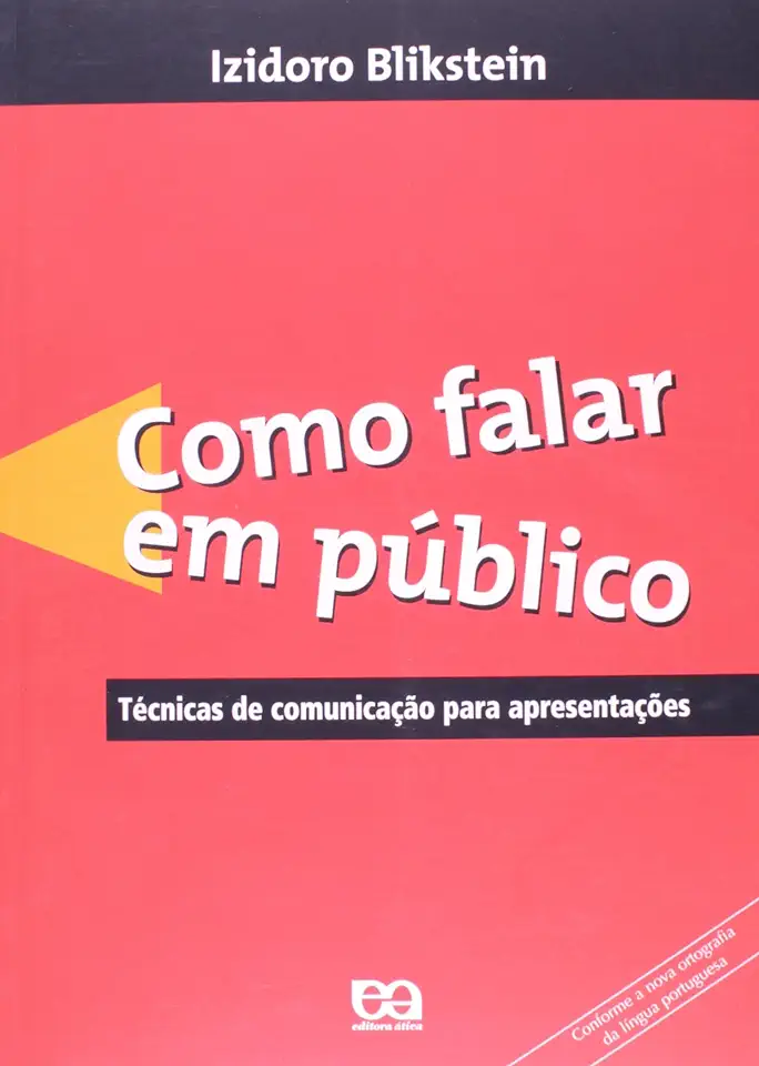 Capa do Livro Como Falar Em Público - Izidoro Blikstein