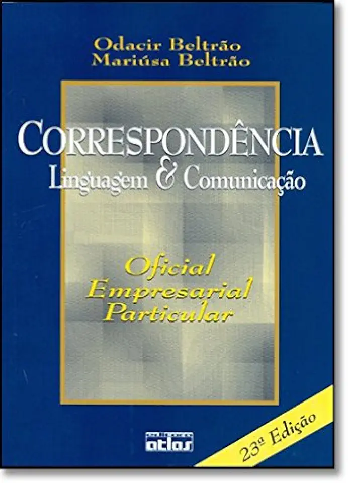 Capa do Livro Correspondência Linguagem e Comunicação - Odacir Beltrão