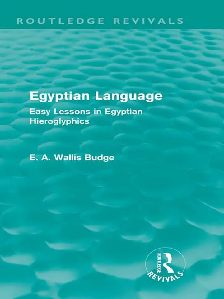 Capa do Livro Egyptian Language - E. A. Wallis Budge