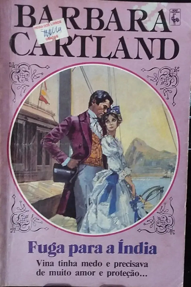 Capa do Livro Fuga para a Índia - Barbara Cartland