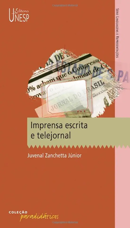 Capa do Livro Imprensa Escrita e Telejornal - Juvenal Zanchetta Júnior