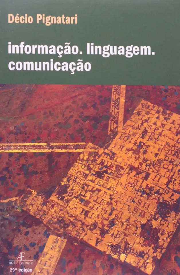 Capa do Livro Informação Linguagem Comunicação - Décio Pignatari